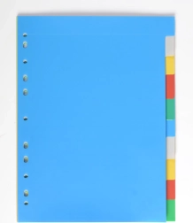 Register A4 aus Polypropylen, 10 Farben