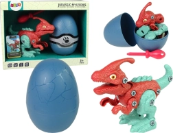 Zusammenbaubarer Dinosaurier PARASAUROLOPHUS im Ei mit Schraubendreher