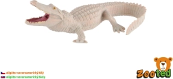 Figur eines weißen Mississippi-Alligators, 15 cm