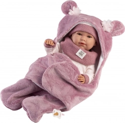 Realistische Baby-Puppe mit Geräuschen und weichem Stoffkörper