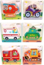 Holzpuzzle Verkehrsmittel