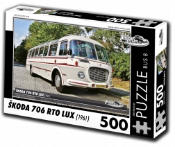 Puzzle Retro-Autos Škoda 706 RTO LUX – Bus, 500 Teile