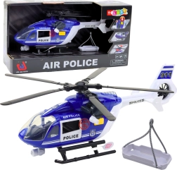 Polizeihubschrauber mit Licht und Sound 1:14 mit Haken und Trage
