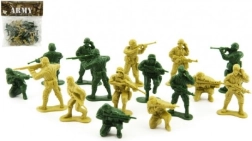 Set aus Kunststoffsoldaten 100 g auf Karte