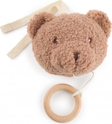 Hängespieluhr Bär Mika mit Holzring