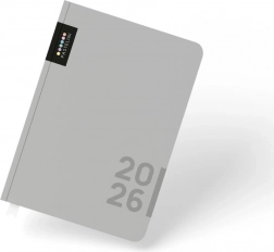 Tagebuch A5 Wochen 2026 Grauer Pastelini