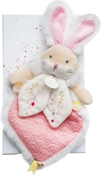 Doudou Geschenkset rosa Freund Häschen