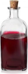 Glasflasche mit Korken 530 ml