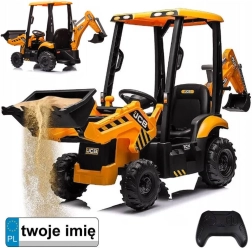 Elektrischer Kindertraktor mit Frontlader und Bagger 4-in-1 mit Fernsteuerung