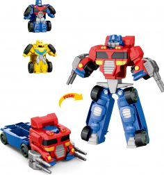 Großes und kleines Autoroboter-Set