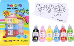 Glasfarben mit Kontur und Schablonen 5+1