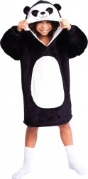 Cozy Noxxiez CH326 Panda – wärmendes TV-Hoodie-Decke mit Kapuze für Kinder 7–12 Jahre
