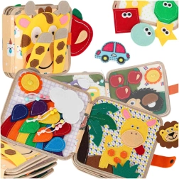 Filz‑Sinnes‑ und Motorikbuch Giraffe 3D