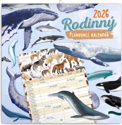 Familienplaner-Kalender Animalium 2026