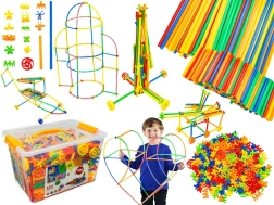 3D-Baukasten aus Konstruktionsstäbchen – 1000 Teile im Koffer