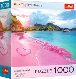 Trefl Puzzle Rosa Tropischer Strand 1000 Teile