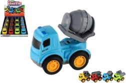 Set aus Aufziehautos für die Baustelle 9 cm – 4 Varianten