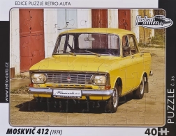 Retro Puzzle Moskwitsch 412 (1974) - 40 Teile