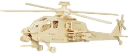 Woodcraft Holz-3D-Puzzle Hubschrauber Apache