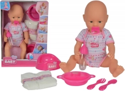 Neugeborenes mit Zubehör