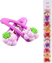 Haarspangen mit Obstmotiv, 2 Stk.