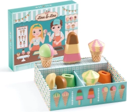 Djeco Eisdiele Lina und Lino – Holz-Spielset