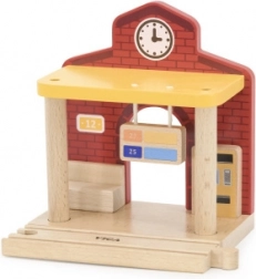 Holzbahnhof mit Sound