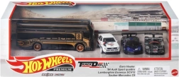 Hot Wheels Premium-Set: 3 Modelle im Matchbox-Format mit Team-Transporter