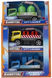 Teamsterz Baustellenfahrzeug City Loader – Metallmodell eines Arbeitsfahrzeugs 10 cm
