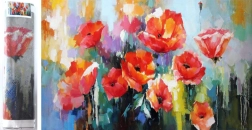 Diamantmalerei Mohnblumen 80 × 40 cm