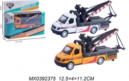 Metallmodell eines Abschleppwagens mit Aufziehantrieb