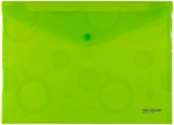 Dokumentenmappe mit Druckknopf A4 NEO COLORI grün