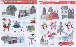 Weihnachtliche Fensterdeko 41 × 29 cm