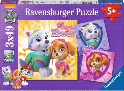 Ravensburger Puzzle PAW Patrol – Skye und Everest 3×49 Teile