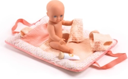 DJECO Windelunterlage für Puppen Pink Peak