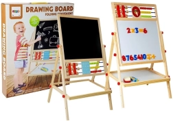 Holz-Kreidetafel-Uhr mit Magnet