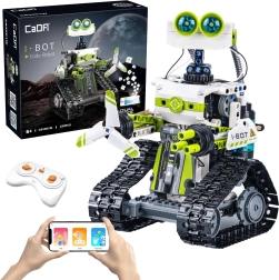 Konstruktionsset CaDA I.BOT Code Roboter RC mit LED, Programmierung und Dual-Steuerung, 434 Teile