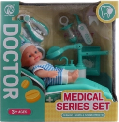 Zahnarzt-Set mit Puppe und Zubehör