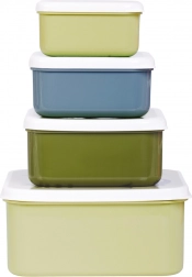 Set aus vier Snackboxen A Little Lovely Company – Dinosaurier