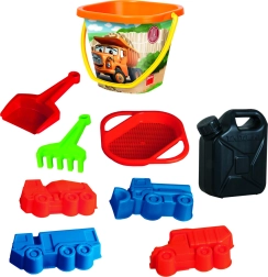 DINO TATRA Sandspiel-Set im Kanister – 9 Teile