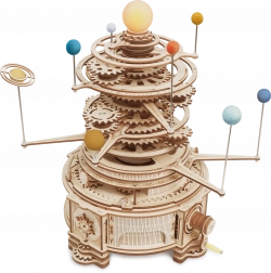 Mechanisches Holzmodell des Sonnensystems ROKR Orrery 3D-Puzzle