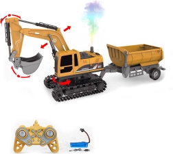 Bagger 4-in-1 mit Anhänger, ferngesteuert, 45 cm