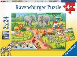Puzzle Vergnügen im Zoo 2x24