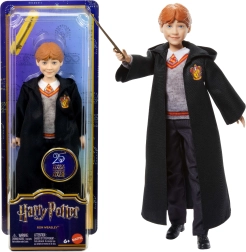 Ron-Weasley-Puppe im Zaubererumhang mit Zauberstab