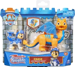 Paw Patrol Mutige Ritter – Welpenfigur und Drache (Sortiment)