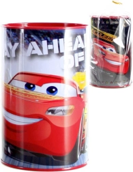 Rundes Kinder-Metallsparschwein Cars 15 cm – 1 Stück