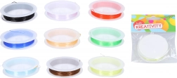 Elastischer, farbiger Perlenfaden 0,6 mm, 7 m (9 Farben)