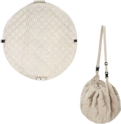Play&Go Noomad Soft Spieldecke und Spielzeugsack stripes brown