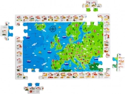 Bigjigs Toys Holz-Bodenpuzzle Europakarte – 48 Teile