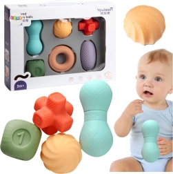 Sensorische weiche Bälle und Bausteine für Babys, 6 Stk.